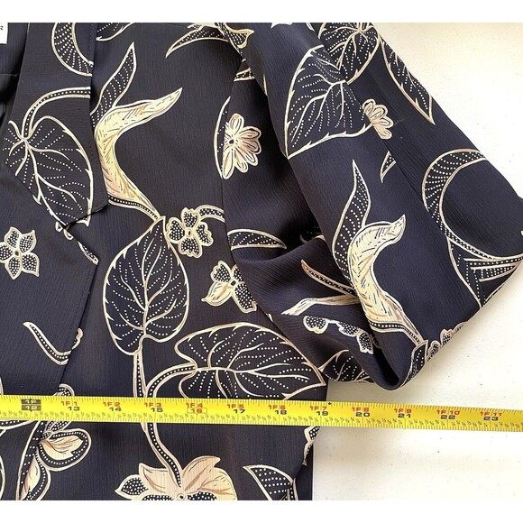 Alfred Dunner 2pc Skirt Suit Blue Floral Lined Blazer & Skirt Women’s Petite 6/8 - Picture 7 of 10